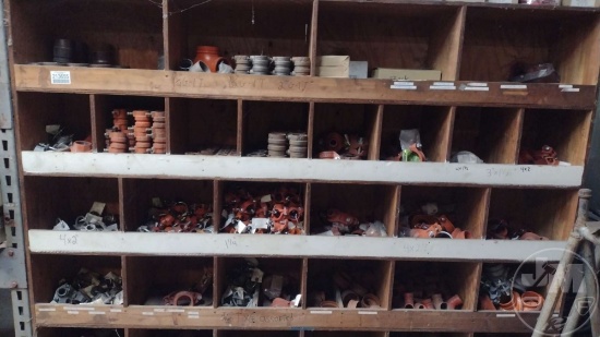 QTY OF MISC FIRE ALARM BELLS, CLAMP GASKETS, ROUST-A-BOUTS, &