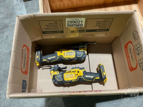 DEWALT QTY OF (2) OSCILLATING MULTI TOOLS