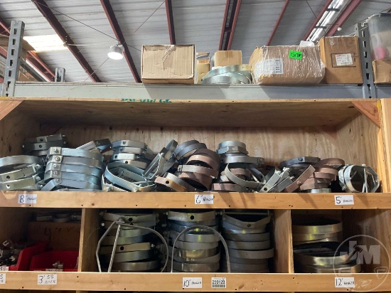 MISC SIZE PIPE HANGERS & RISERS