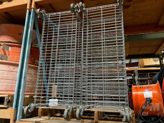 QTY (2) ROLLING STORAGE RACKS
