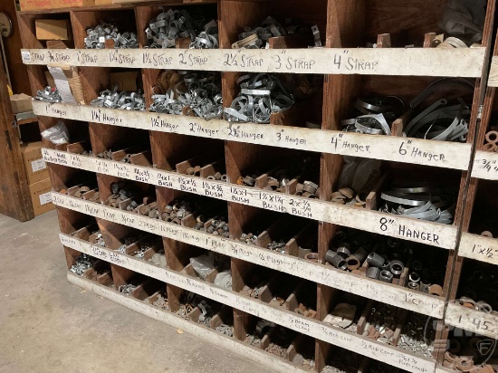 MISC STEEL/ GALVANIZED PIPE HANGERS/ FITTINGS