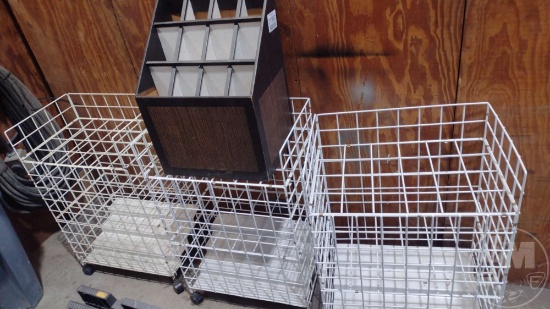QTY OF (3) ROLLING STORAGE CARTS