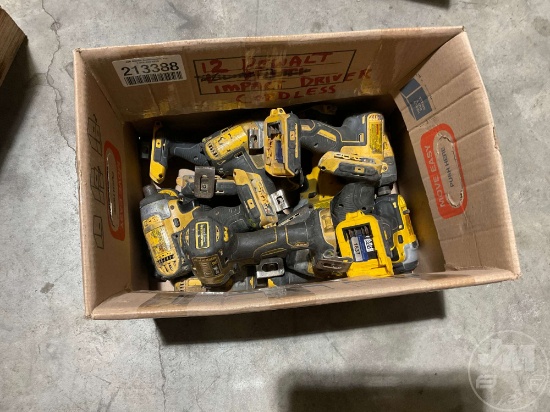DEWALT QTY OF (12) IMPACTS