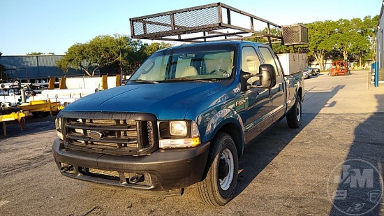 2004 FORD F-250 XL SD CREW CAB 3/4 TON PICKUP VIN: 1FTNW20L24EA63233