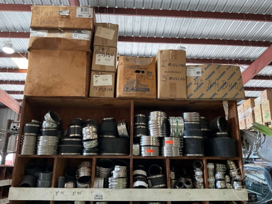 MISC SIZE CLAMPS,BANDS & PVC FITTING