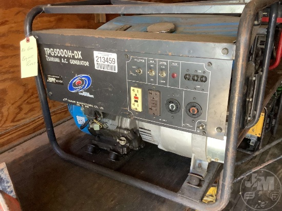 TSURUMI TPG5000H-DX WATTS 5000 PORTABLE GENERATOR 1001966