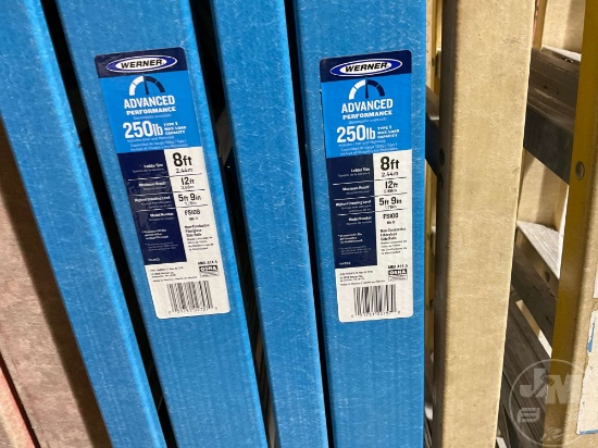 VARIOUS 8' A FRAME LADDERS