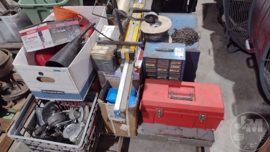 QTY OF MISC NUT/BOLT BINS W/ CONTENTS