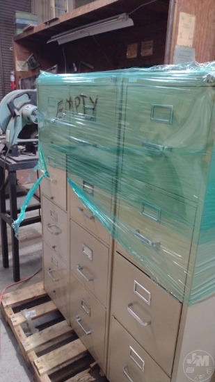 QTY OF (3) 4-DRAWER METAL FILING CABINETS
