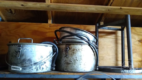 OIL PUMP GUN WITH POT AND STAND