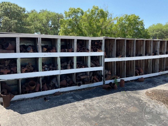 MISC SIZE METAL FITTINGS ONLY, *** SHELVES INCLUDED***