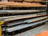 RACK W/ MISC BRACKETS, ALL THREAD,& WOOD