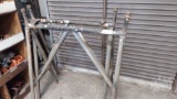 QTY OF (4) STEEL A-FRAME PIPE RACKS