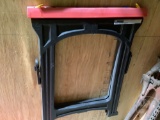 QTY OF (4) PLASTIC SAW HORSES