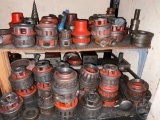 MISC RIDGID PIPE THREADING DIES, PIPE CUTTERS,ELECTRIC THREADING TOOL &