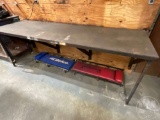 QTY OF (1) STEEL SHOP TABLE, 96