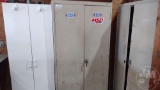 QTY OF (2) METAL 2-DOOR STORAGE CABINETS, 36