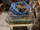 BASKET W/ MISC SIZE EXTENTION CORDS