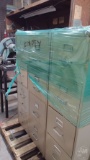 QTY OF (3) 4-DRAWER METAL FILING CABINETS