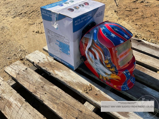 (UNUSED) AUTO DARKENING WELDING HELMET, SOLAR POWER, HIGH CLEAR VIEW