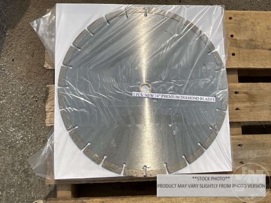 (UNUSED) 3 PC 14" PREMIUM DIAMOND BLADES