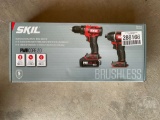 SKIL CB743701 2PC DRILL DRIVER AND IMPACT DRIVER SET