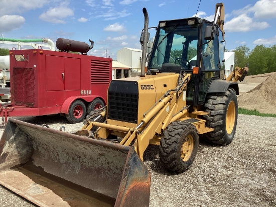 1990 FORD 655C 4X4 LOADER BACKHOE SN: A410573