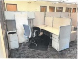 OFFICE FUNITURE: LARGEST, 4 CUBICLES, 16 FEET WIDE, 18 FEET