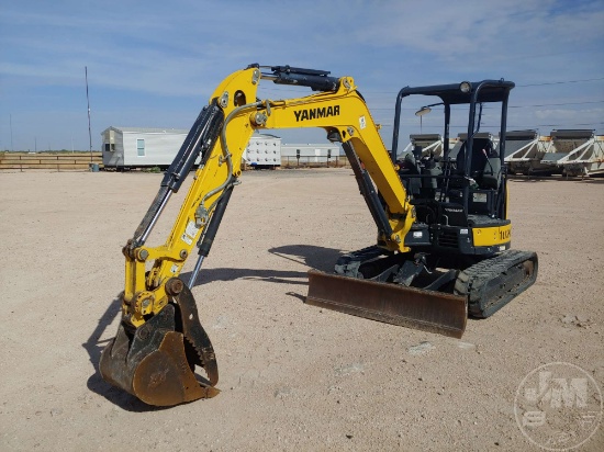 2017 YANMAR VIO35-6A MINI EXCAVATOR SN: YMRVI035LHAJAG332