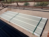 APPROX.(34) 12' SHEETS OF TIN, COLOR: (LIGHT STONE)