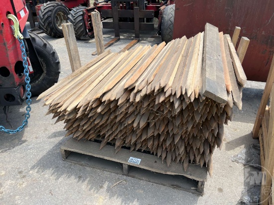 (2) PALLETS OF WOODEN STAKES