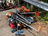 PALLET OF MISC. LAWN EQUIPMENT/PARTS