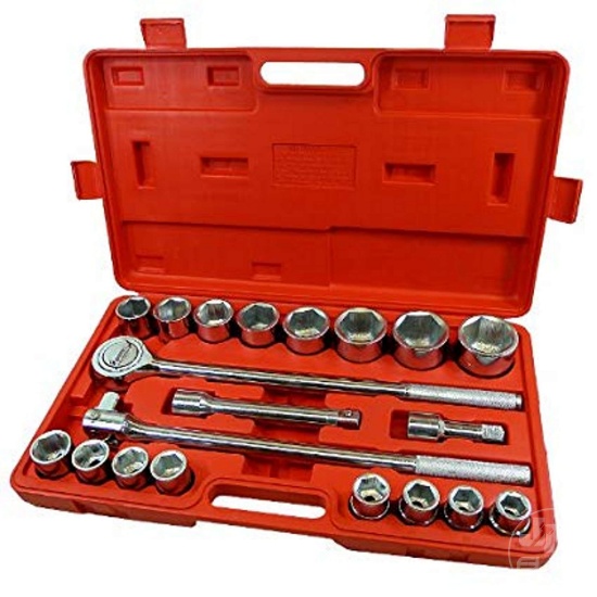 STARK 21 PC 3/4 DRIVE METRIC RACHET AND SOCKET WRENCH SET