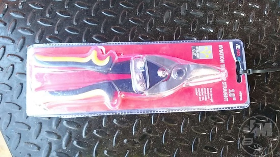 10" AVIATION TIN SNIPS AND PAIR OF 10" DIAGNOL PLIERS