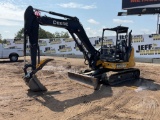 2020 DEERE 60G MINI EXCAVATOR SN: 1FF060GXCKJ291735