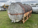 SKID MOUNTED POLY HOLDING TANK W/ STEEL FRAME