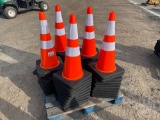 QTY OF (50) UNUSED PVS SAFETY TRAFFIC CONES