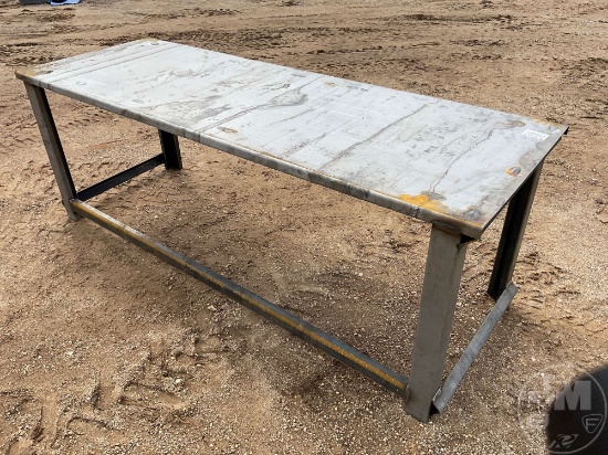 30" X 90" WORK BENCH W/ 10 GAGE TOP