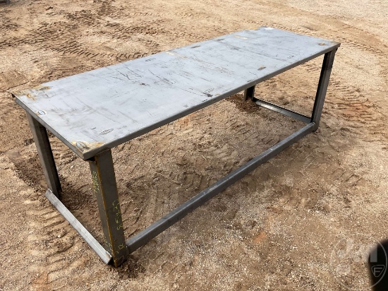 30" X 90" WORK BENCH W/ 10 GAGE TOP