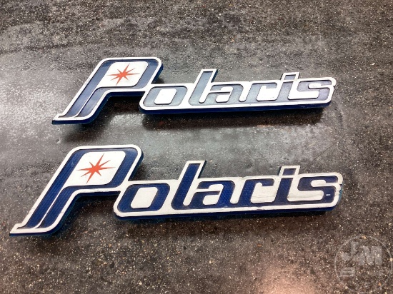 (2) POLARIS SNOWMOBILE HOOD BADGES