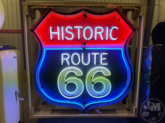 HISTORIC ROUTE 66 NEON SIGN APPROX. 36 INCHES TALL BY