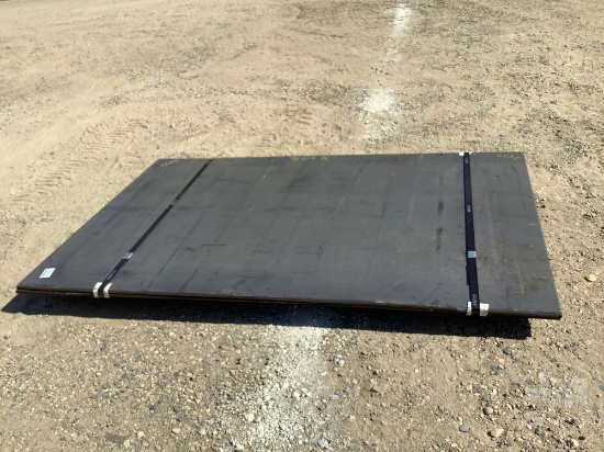 (2) 3/4" THICK STEEL PLATES/ROAD PLATES, 60"X96"