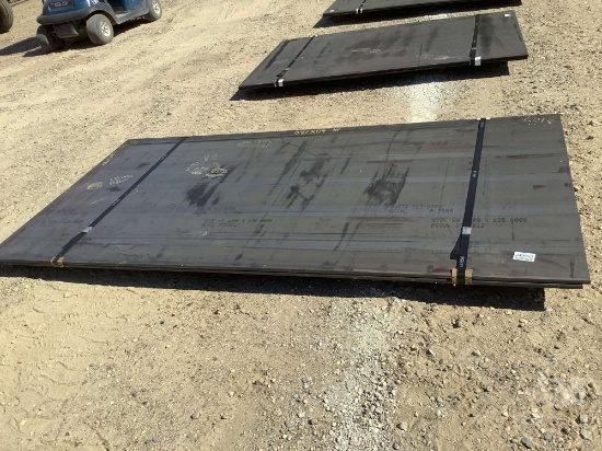 (2) 3/4" THICK STEEL PLATES/ROAD PLATES, 60"X120"