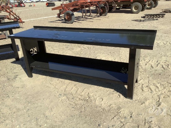 WORK BENCH, 90"X25 1/2"X32"H