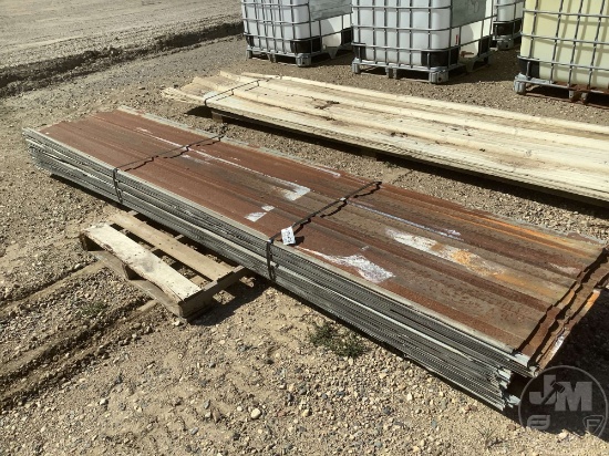 PALLET OF POLE BARN SHEETING, 12' X 31 1/2"
