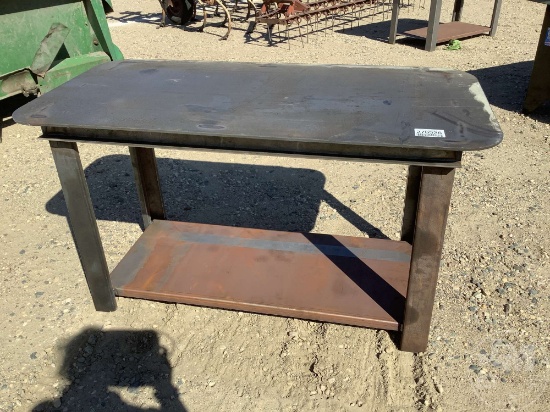 WELDING TABLE W/ SHELF, 57"X29"