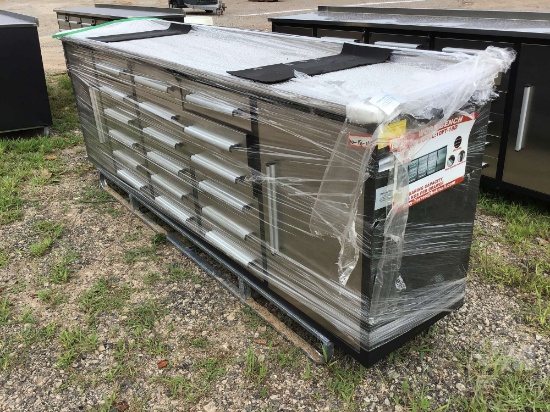 (UNUSED) STEELMAN WORK BENCH 10FT-18D, 18 DRAWERS