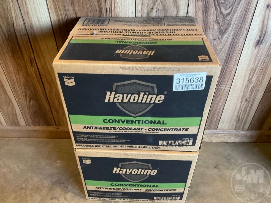 QTY OF (2) CASES OF HAVOLINE CONVENTIONAL ANTIFREEZE/COOLANT