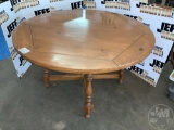 ROUND WOODEN DINING TABLE, 4-LEG, 50