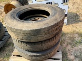 QTY OF (3) 11R22.5 TIRES